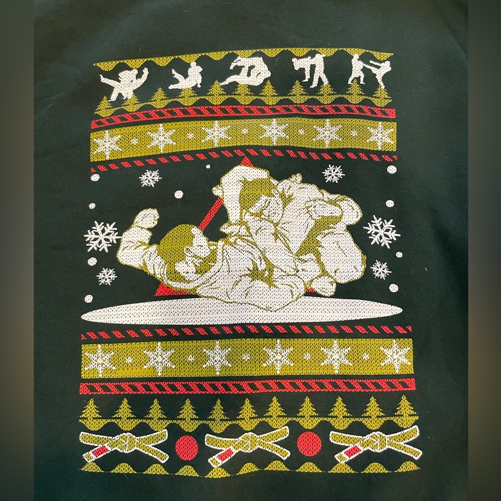 Brazilian Jiu-Jitsu BJJ Ugly Christmas’s Sweatshirt - size Large